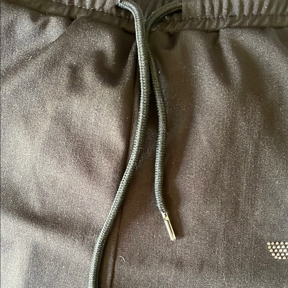 Black Shorts with Rhinestone Design - Picture 3 of 7